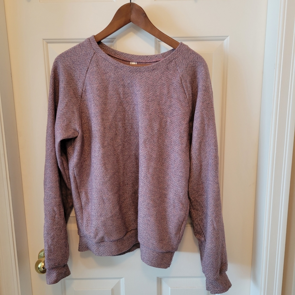 American Apparel purple Herringbone sweater